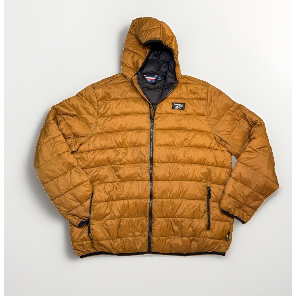 Reebok Men's Full Zip Brown Glacier Winter Jacket. Size 3XL